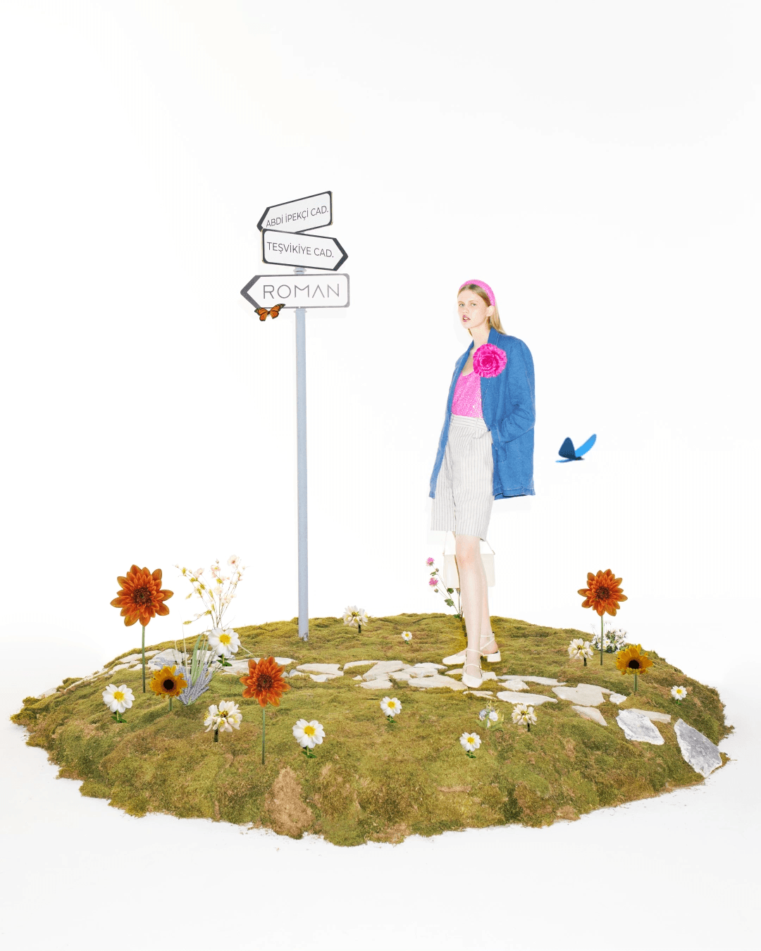 Roman motion graphics campaign still